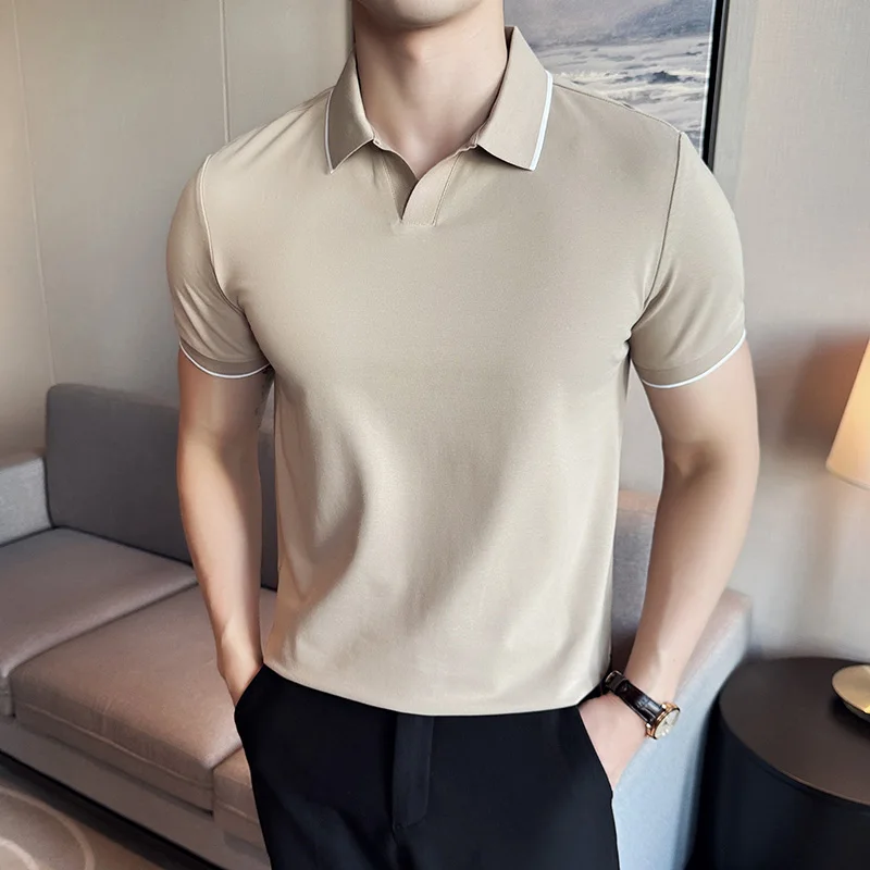 Polo Shirt Pique - Men Polo Shirt Summer Light Thin