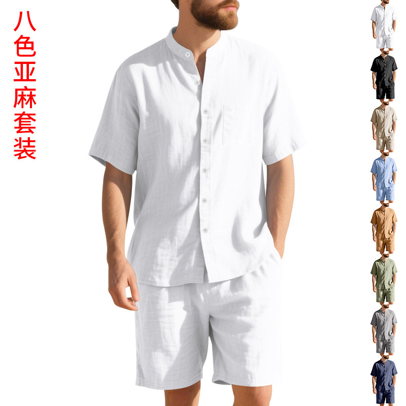 Summer Men's Linen Loose-Fit S - Linen Shirt Breathable review and price