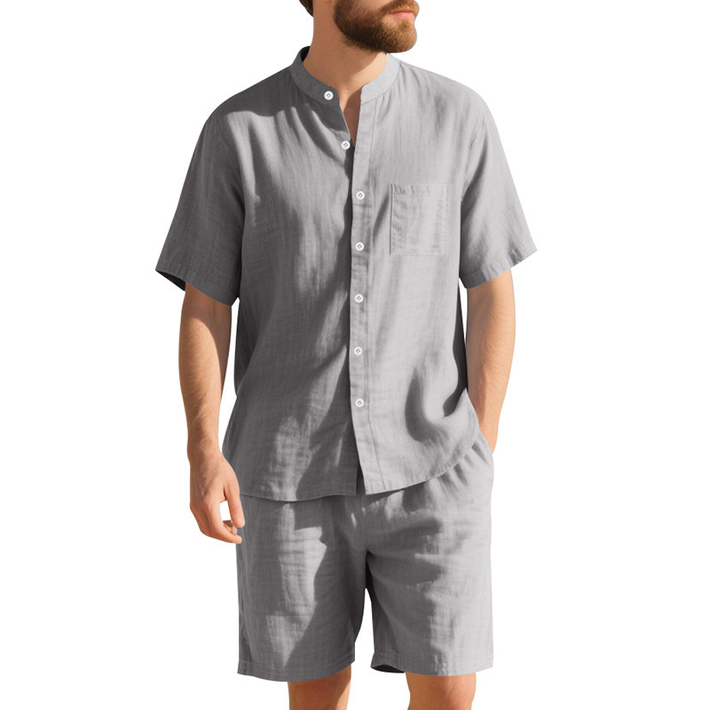 Summer Men's Linen Loose-Fit S - Linen Shirt Breathable review and price