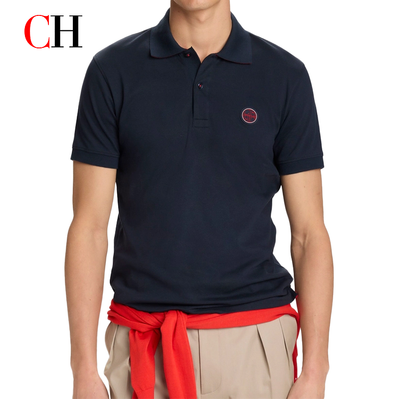 CH Red Accent Circular Rubber  - Polo Shirt Pique review and price