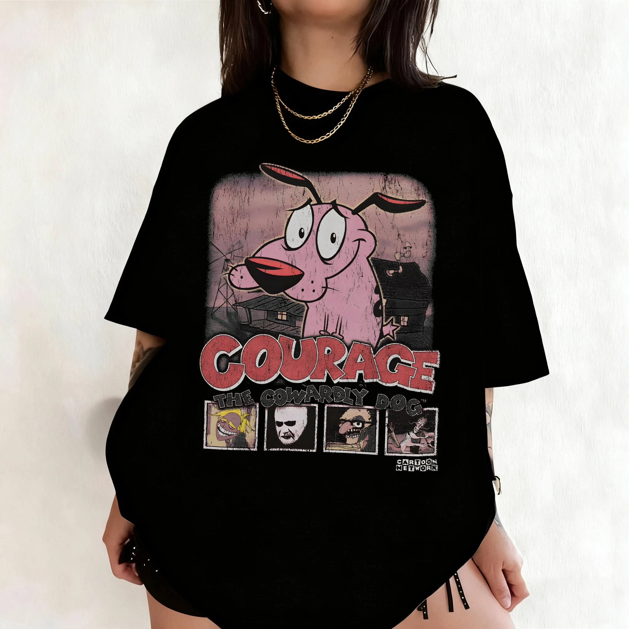 Summer Vintage Courage The Cow - Tee Graphic Print review and price