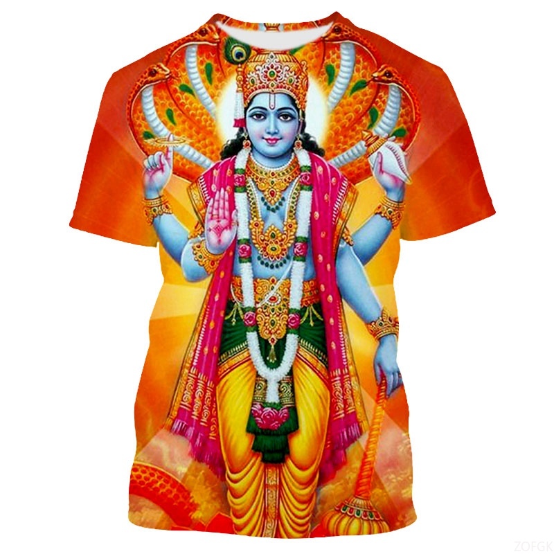 Summer Fashion Indian Deities  - Tee Graphic Print review and price