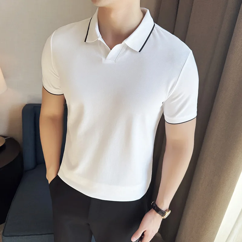 Men Polo Shirt Summer Light Th - Polo Shirt Pique review and price