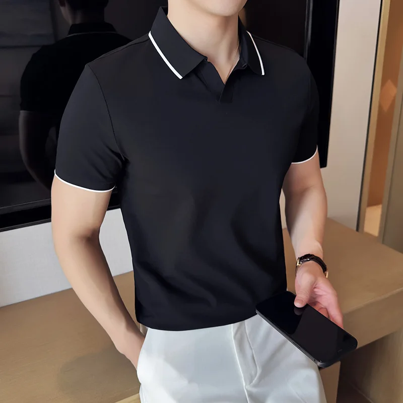 Men Polo Shirt Summer Light Th - Polo Shirt Pique review and price