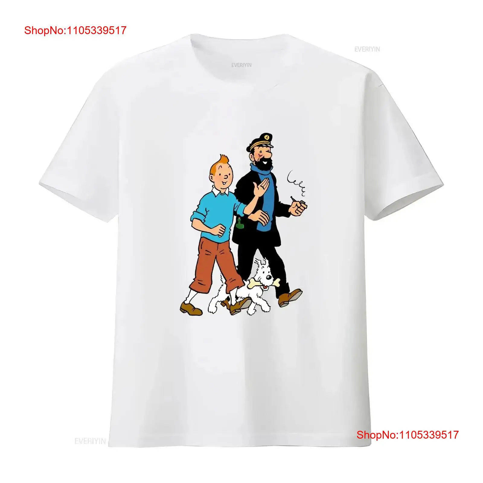 Walking With Captain Haddock C - Tee Graphic Print review and price