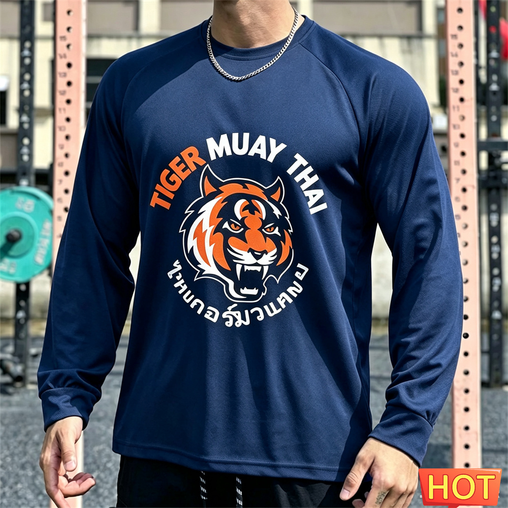 Muay Thai Men's Long sleeved T - Tee Graphic Print review and price