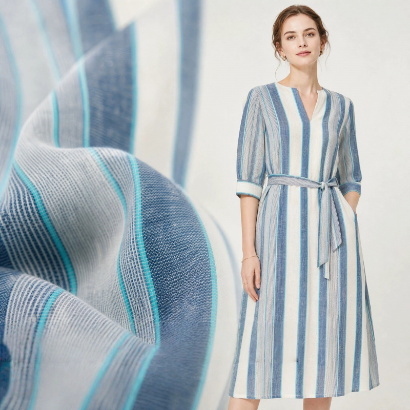 2Yards Fresh and artistic Blue - Linen Shirt Breathable review and price